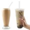 Kitcheniva Reusable Glass Straws with Cleaning Brush, 4 Pcs, Straight & Curved